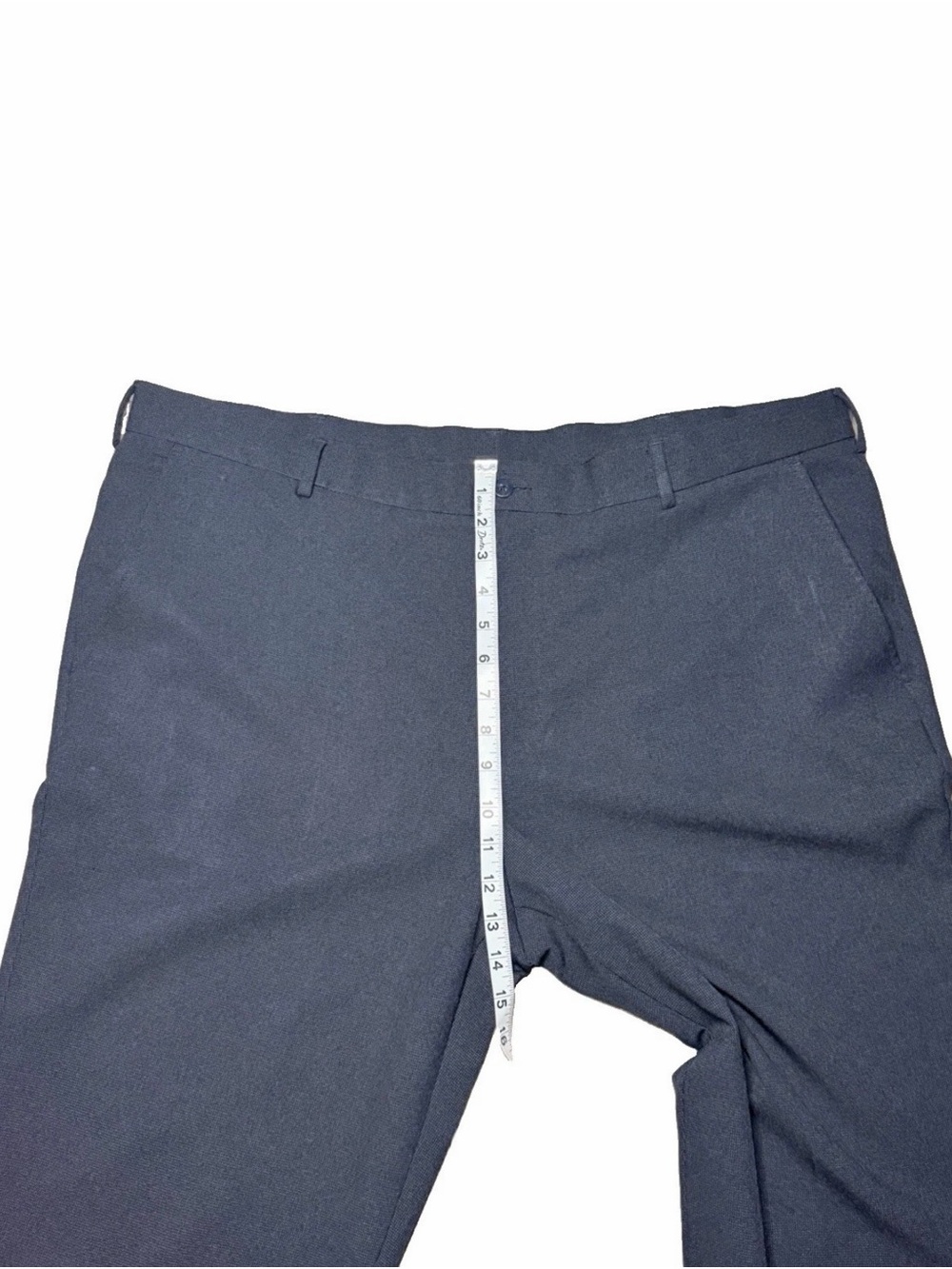 Van Heusen Men's Gray Traveler Dress Pants Straight Leg Flat Front Stretch
42W